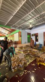Warga Kalurahan Pengkol Terima Bantuan Cadangan Pangan Pemerintah